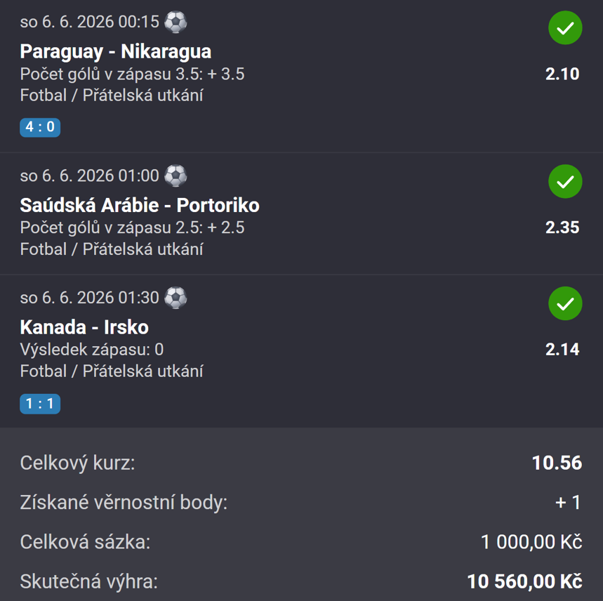 Originální tiket Fortuna, Vyhrané tikety Fortuna 2
